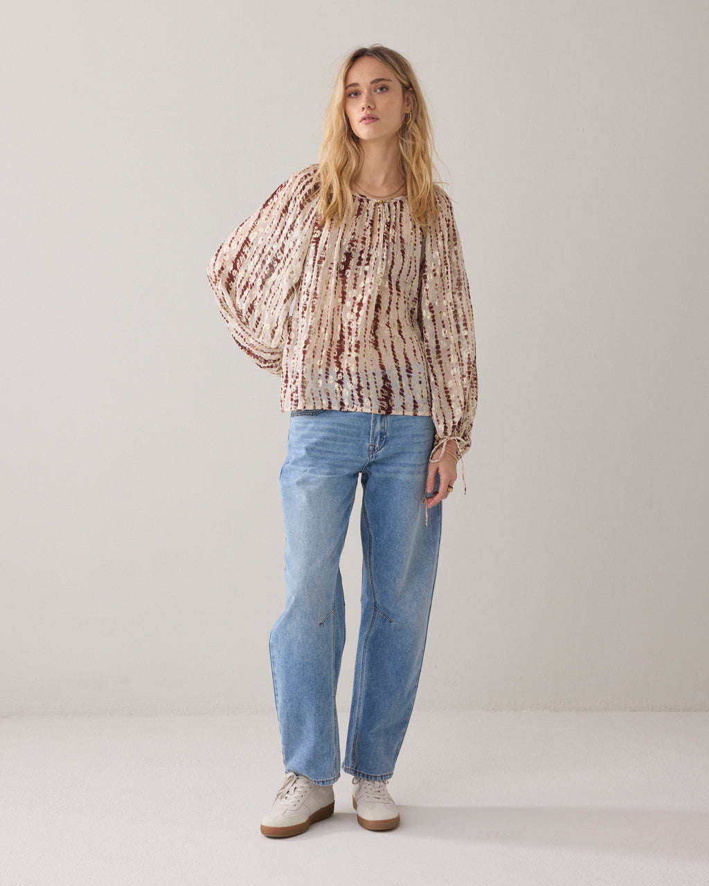 Georgette top tie dye