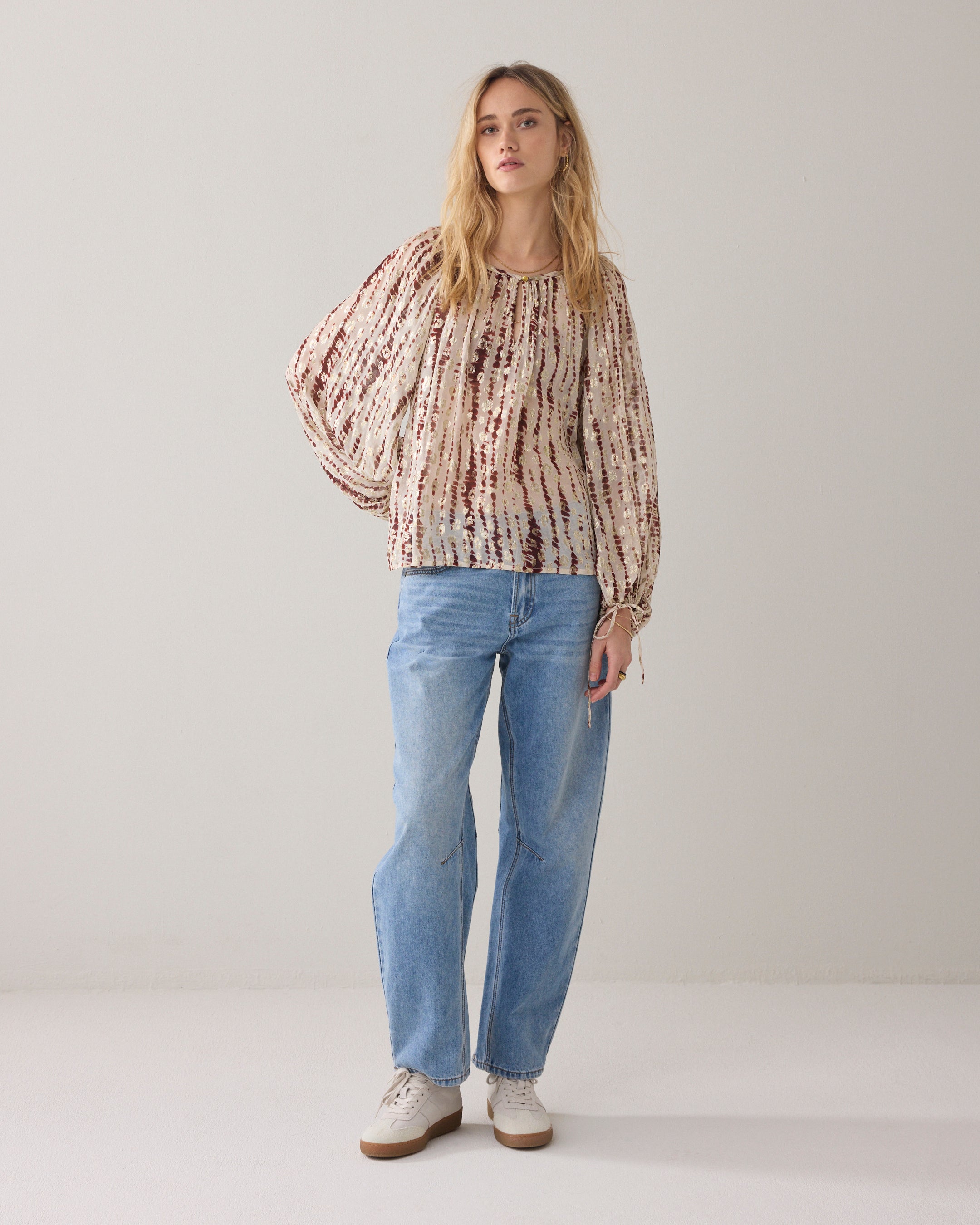 Georgette top tie dye