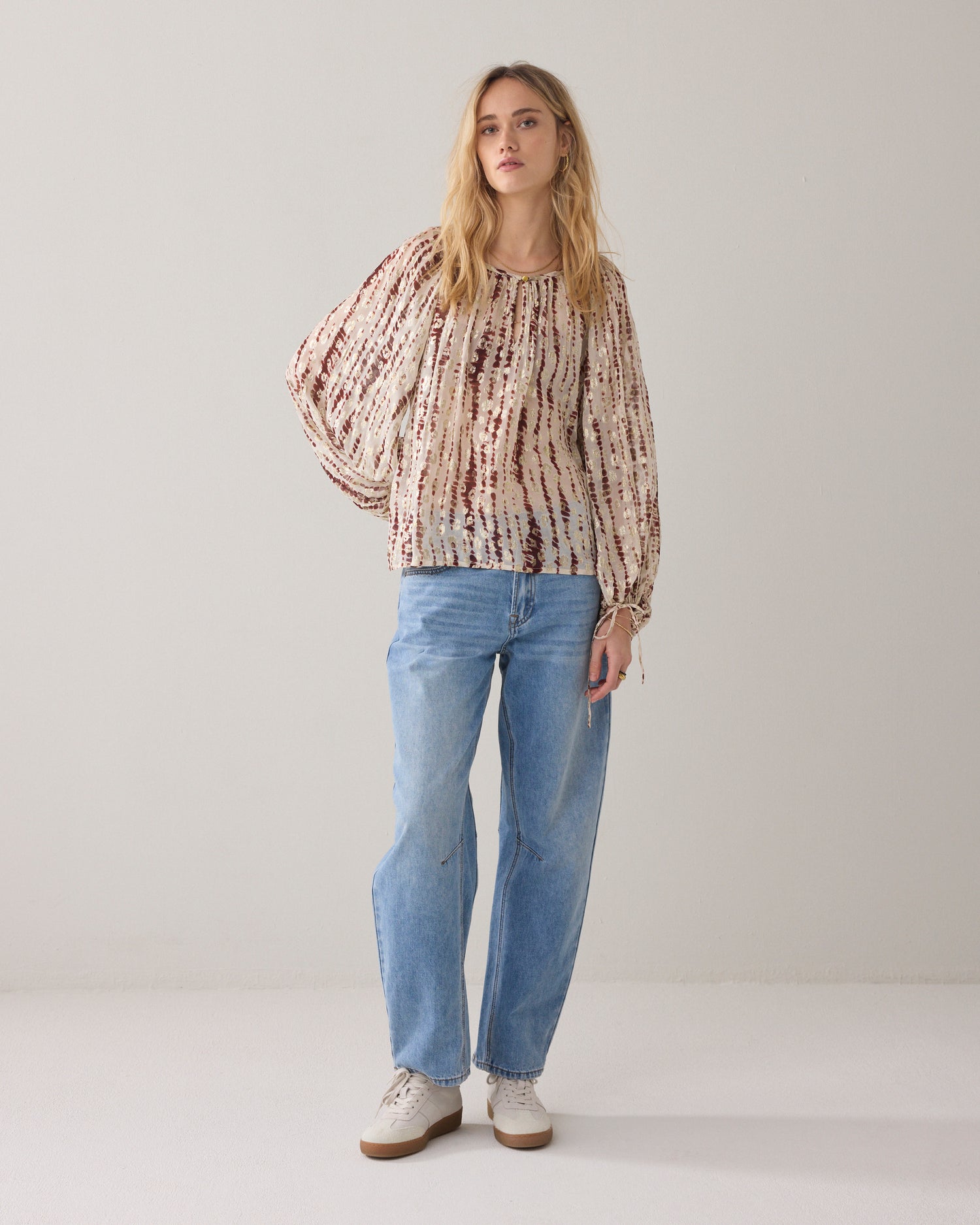 Georgette top tie dye