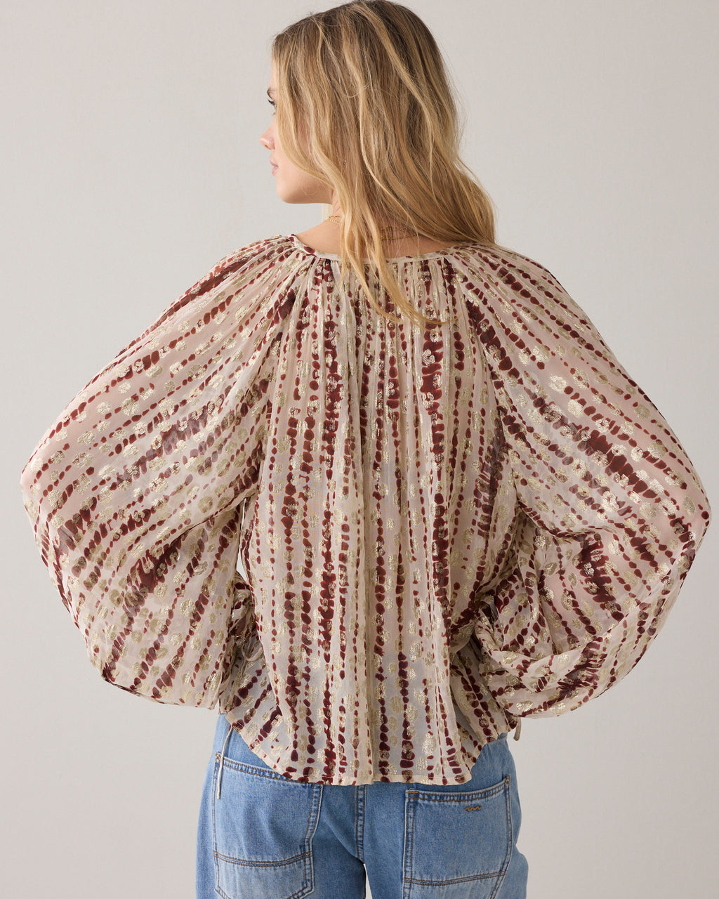 Georgette top tie dye