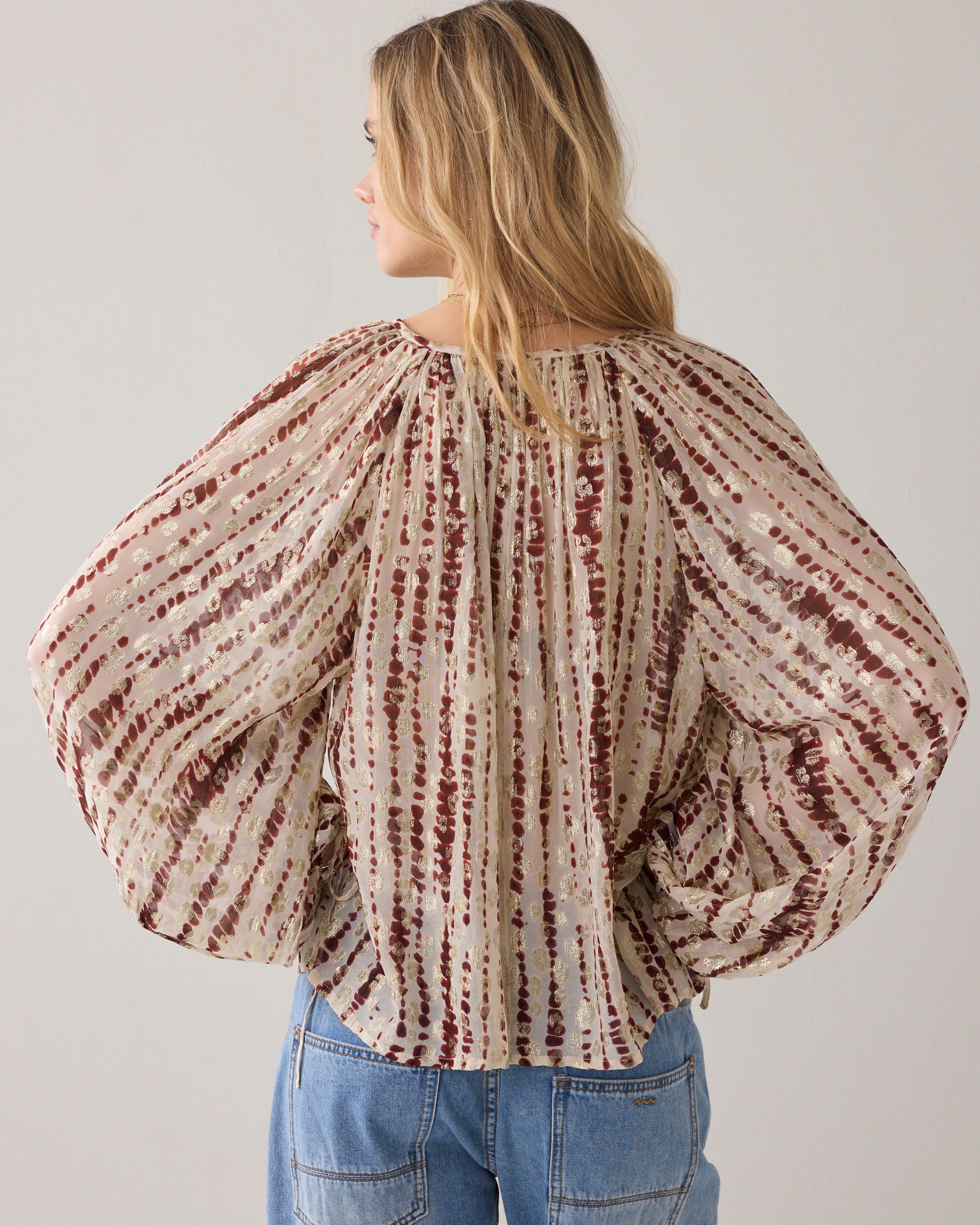 Georgette top tie dye