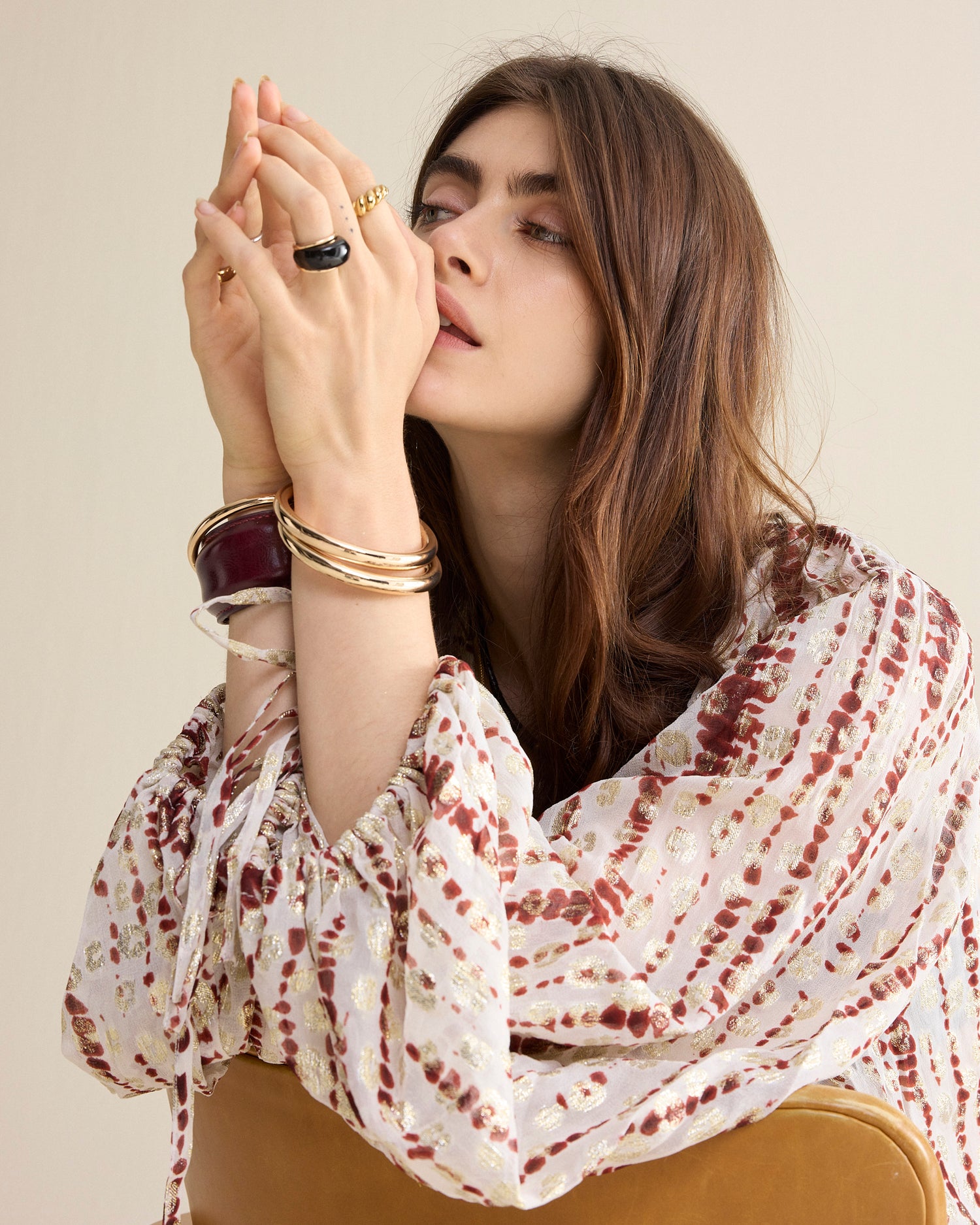 Georgette top tie dye