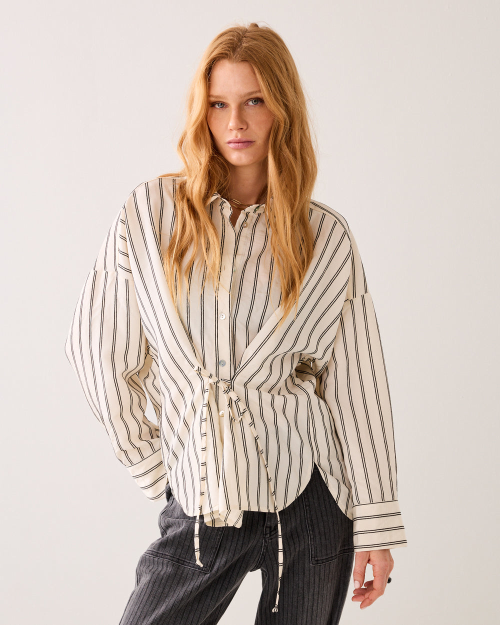 Wear-your-way blouse chenille