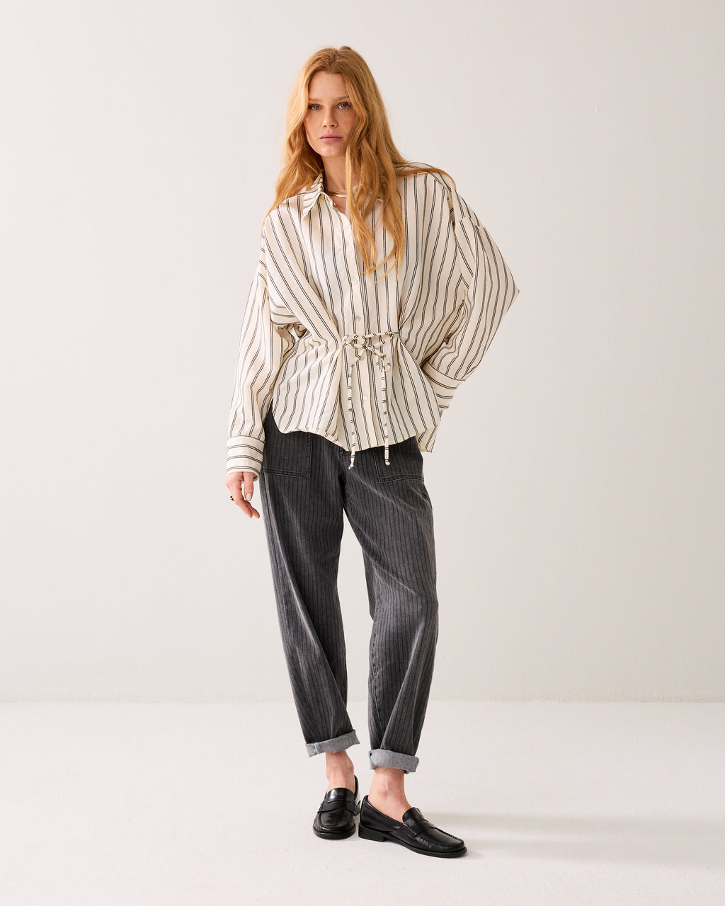 Wear-your-way blouse chenille