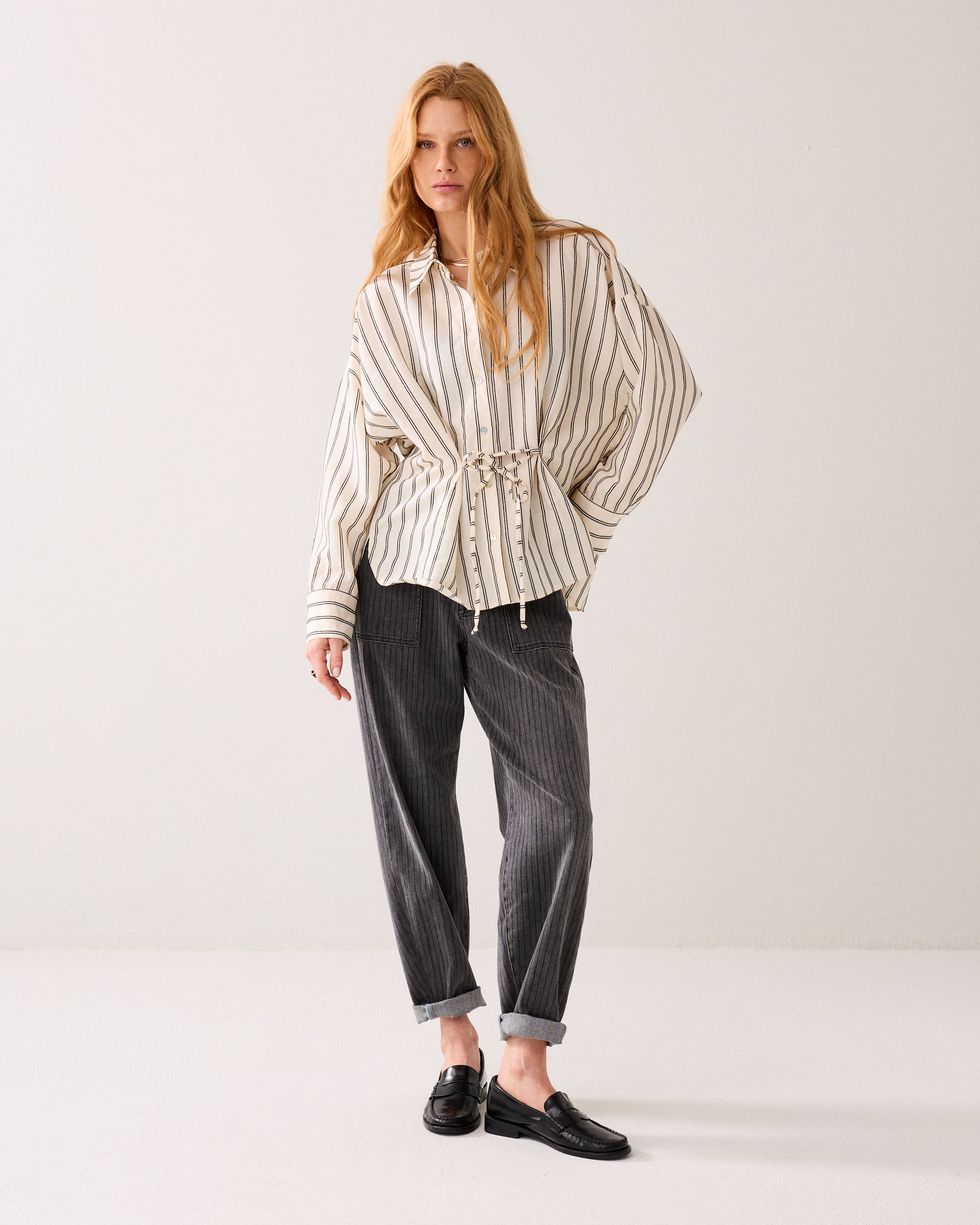 Wear-your-way blouse chenille