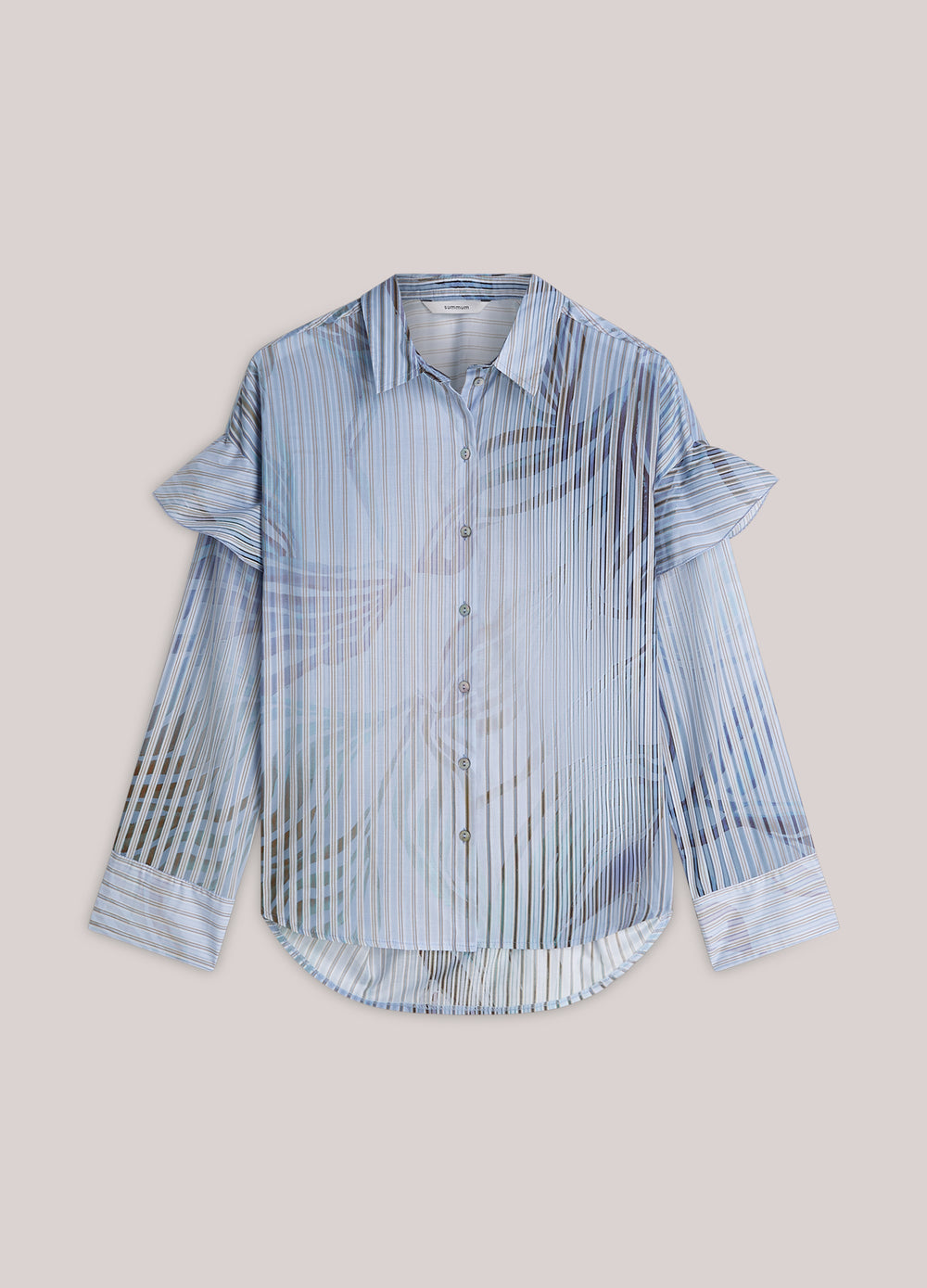 Overhemdblouse met print