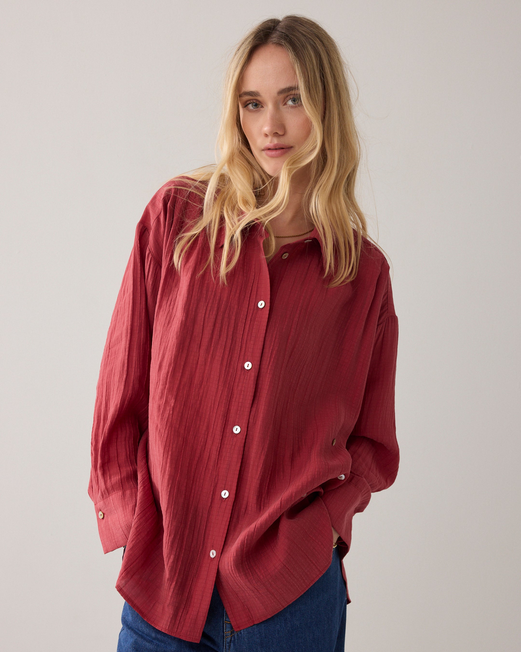 Wear-your-way blouse lyocellblend