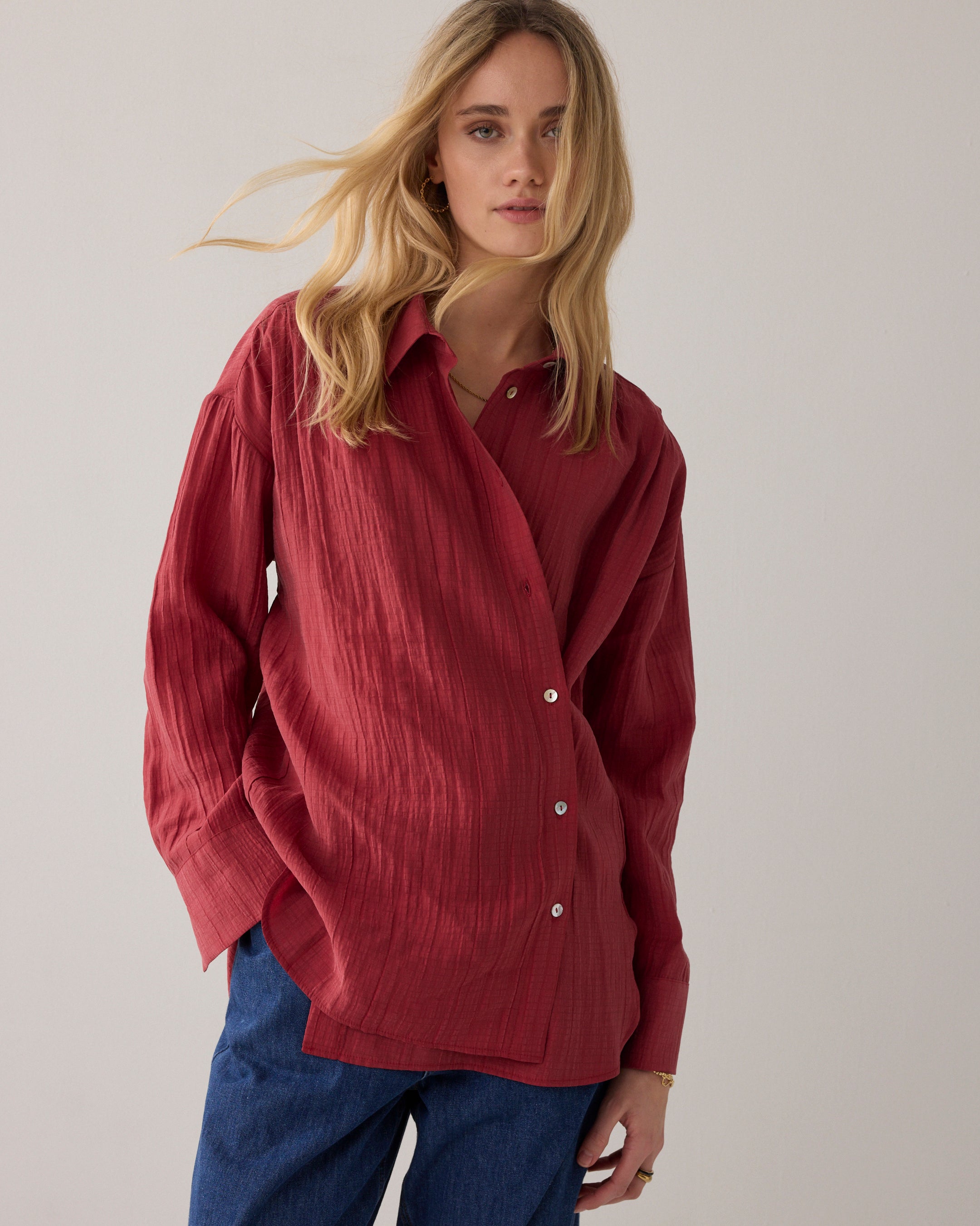 Wear-your-way blouse lyocellblend