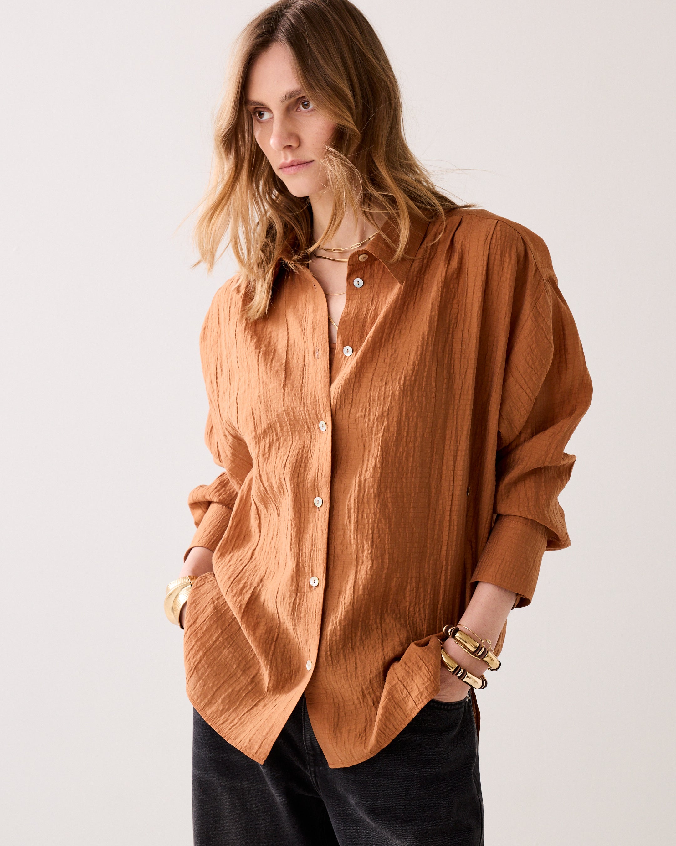 Wear-your-way blouse lyocellblend