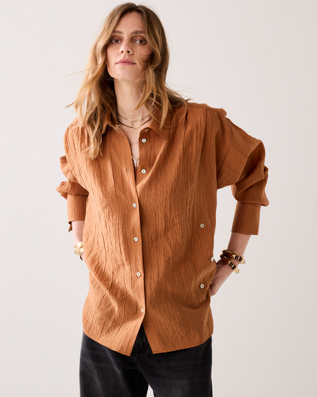 Wear-your-way blouse lyocellblend