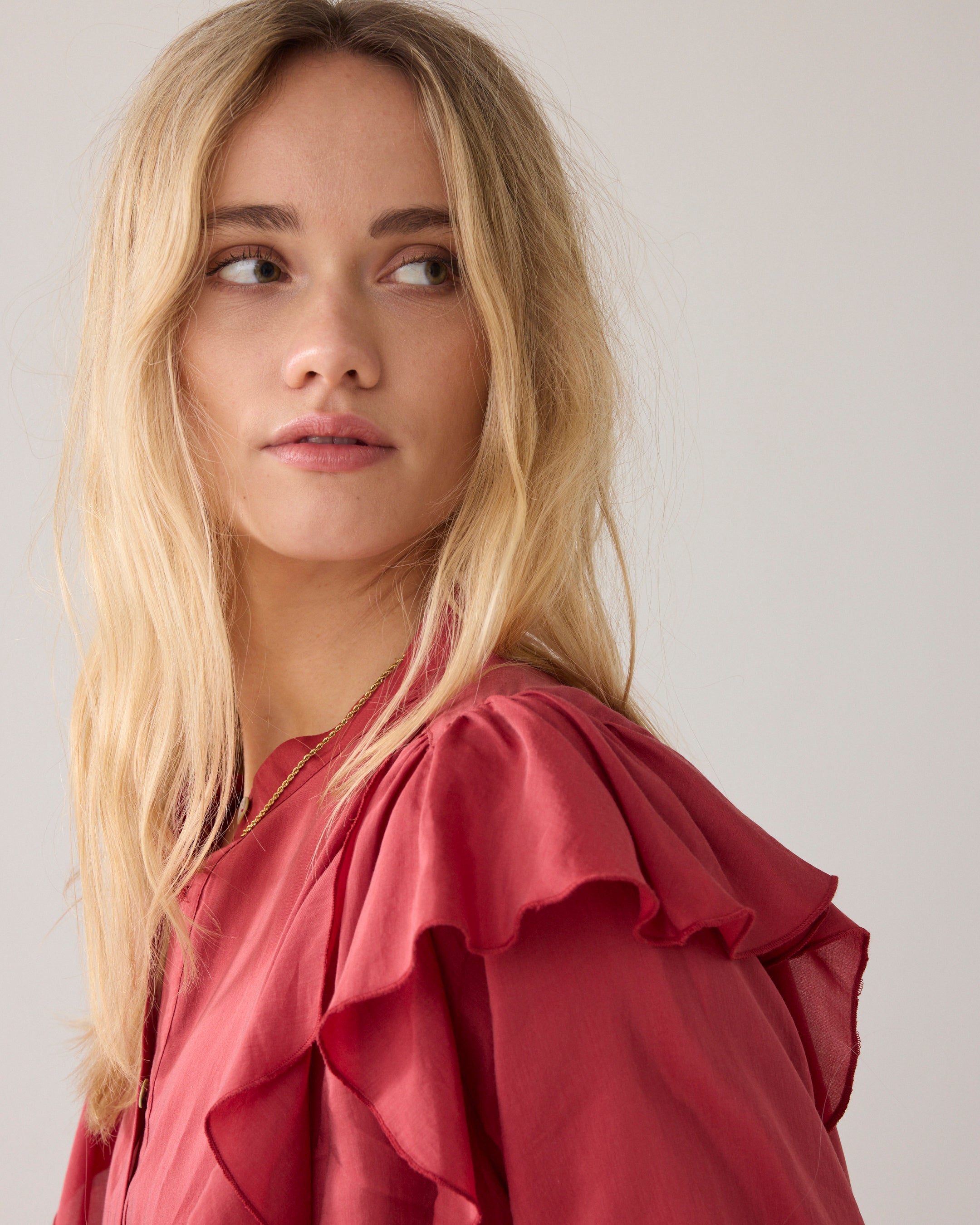 Blouse met ruffles