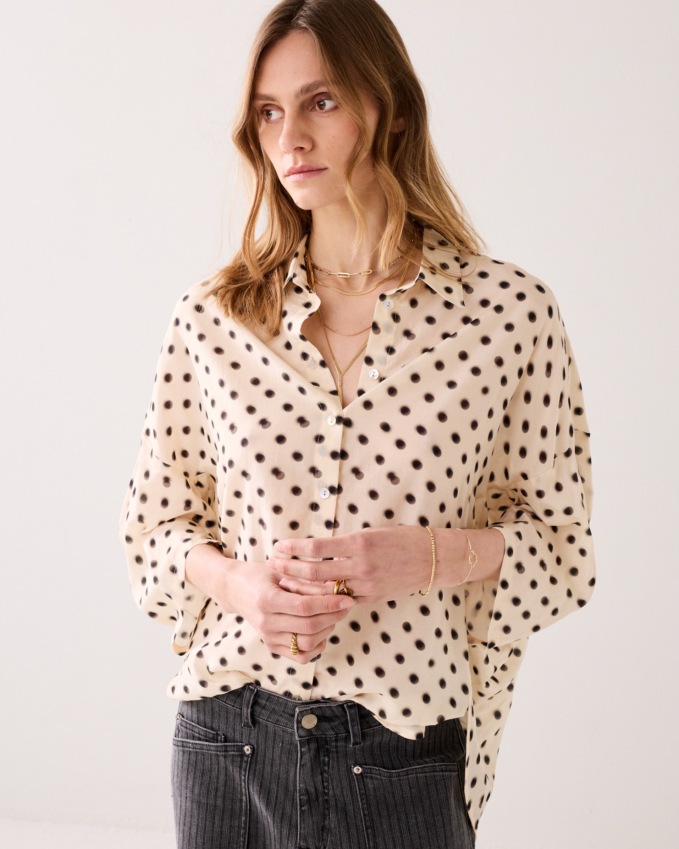 Stippenblouse