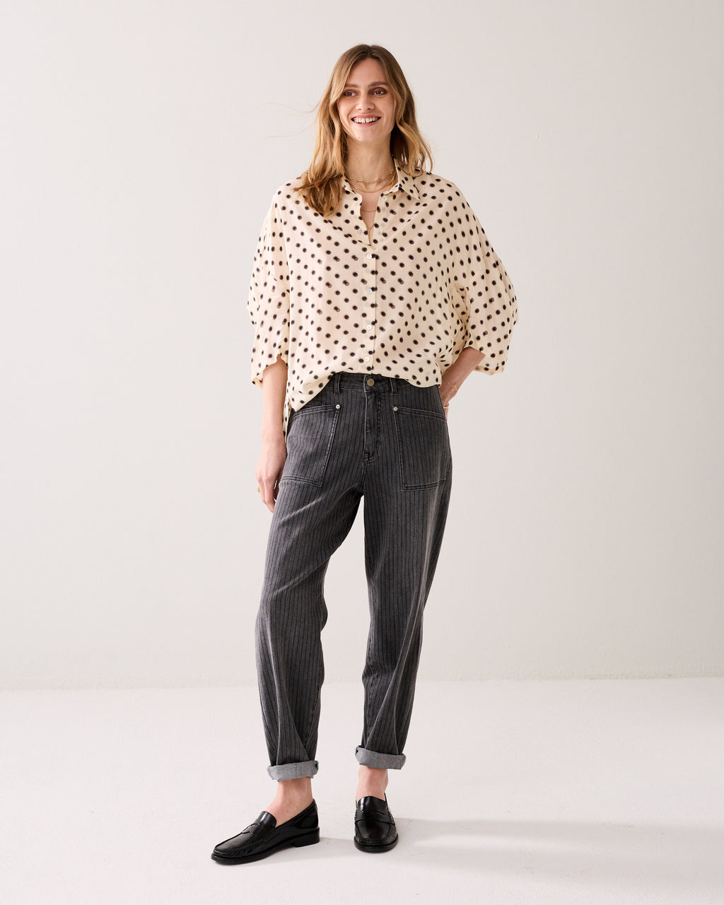 Stippenblouse