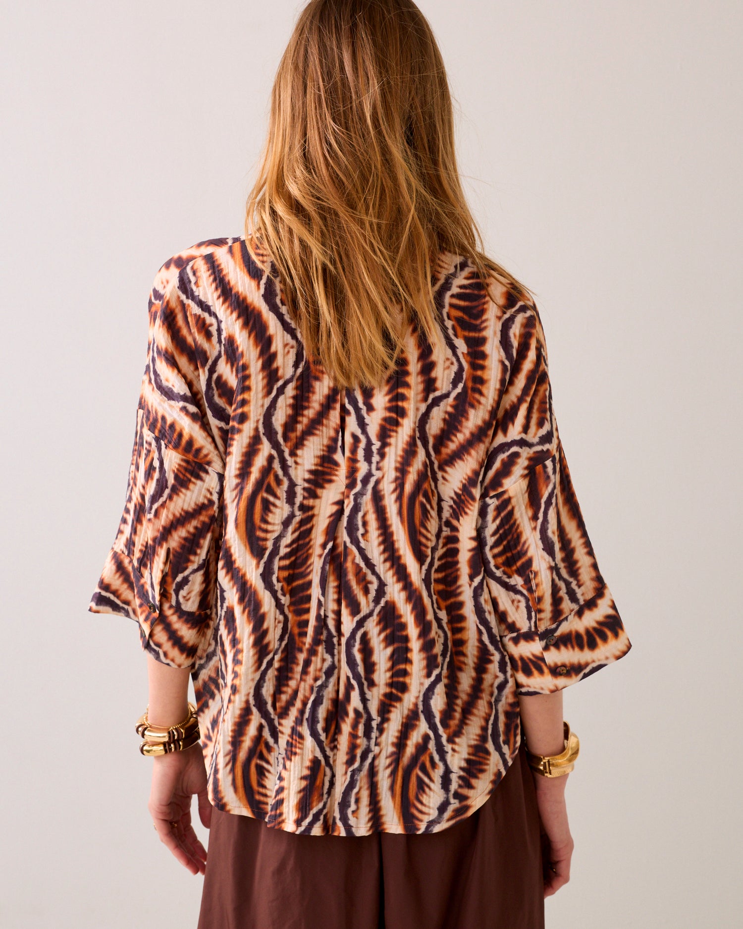 Chemisier en viscose safari