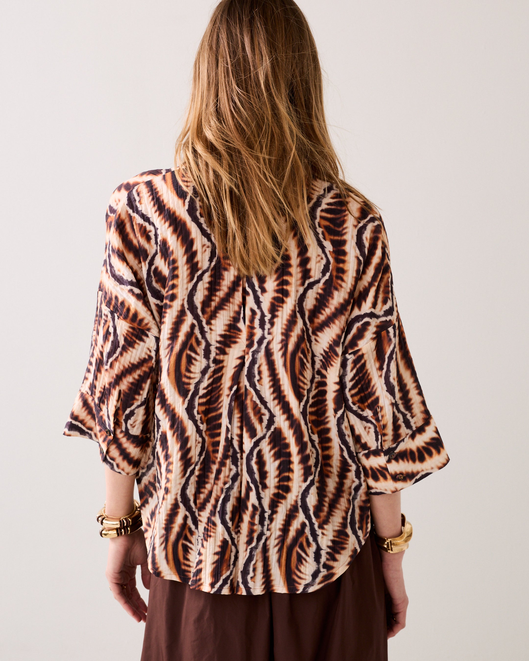 Chemisier en viscose safari