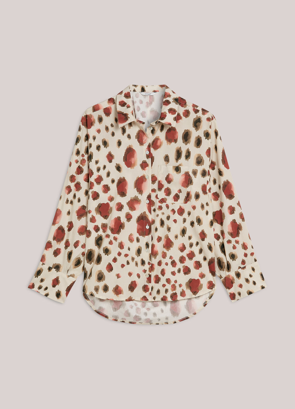 Blouse met animalprint