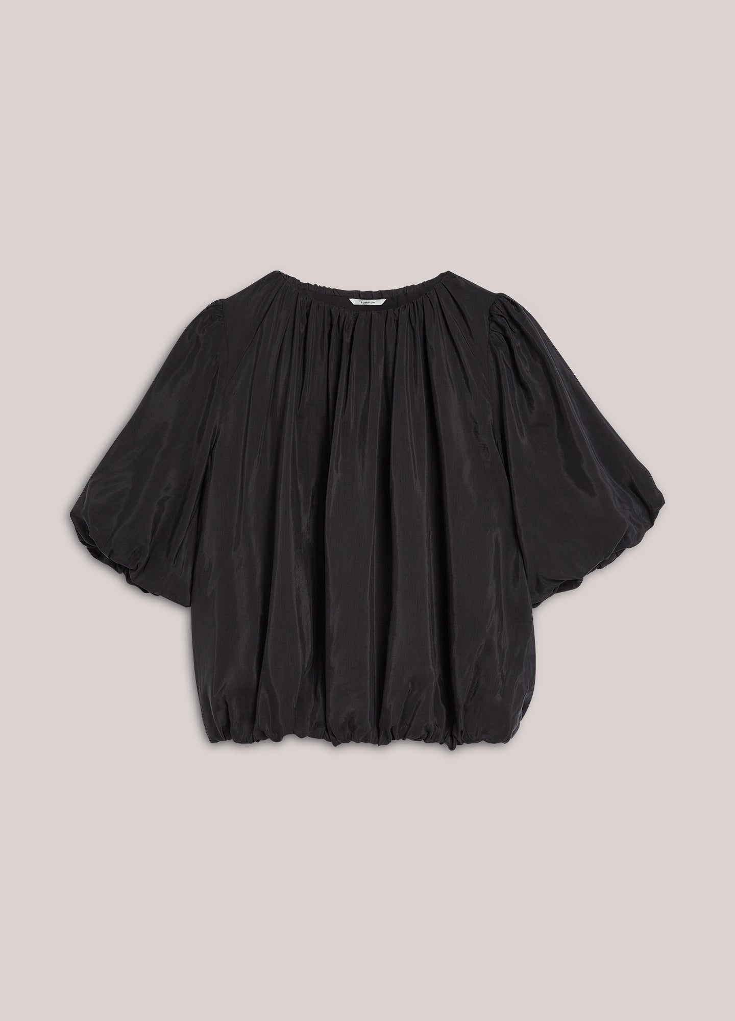 Shiny pleated top
