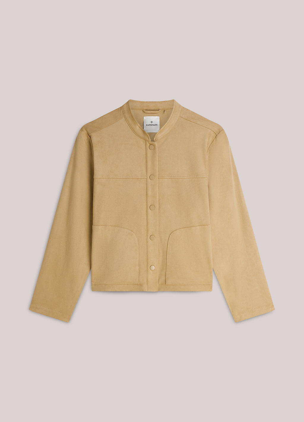 Faux suede blouse jacket