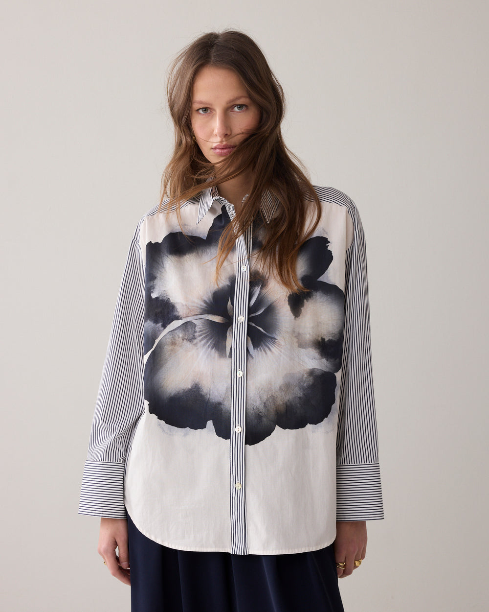 Overhemdblouse printmix
