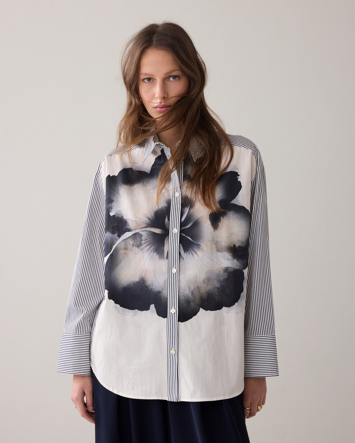 Overhemdblouse printmix