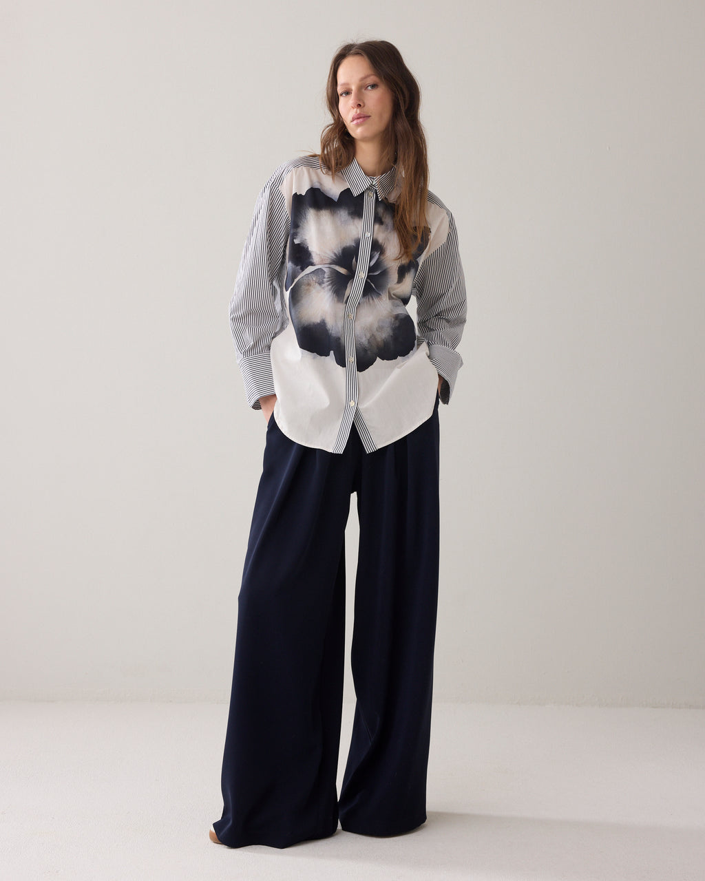 Overhemdblouse printmix