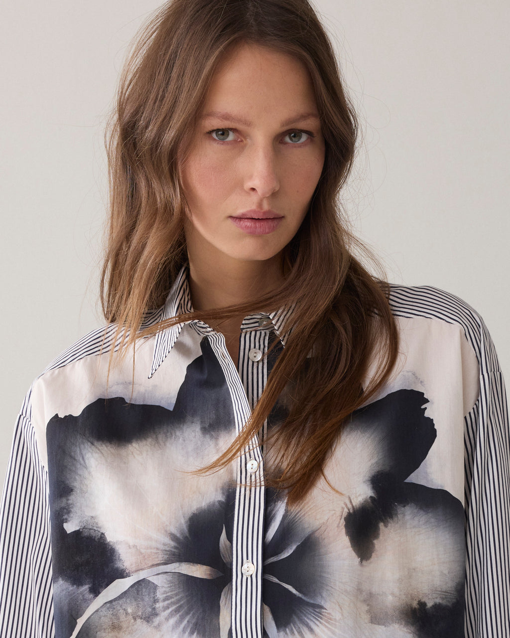Overhemdblouse printmix
