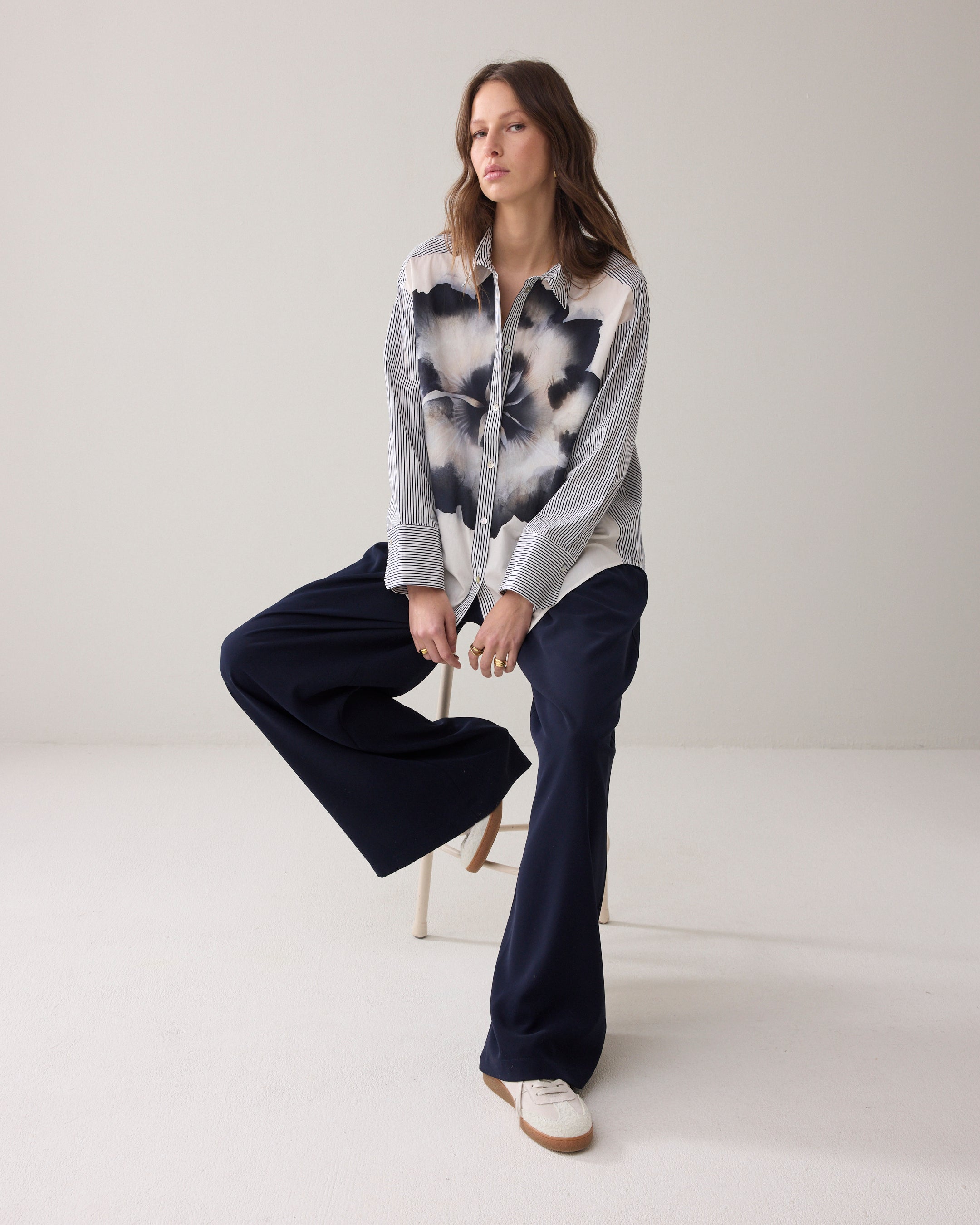 Overhemdblouse printmix