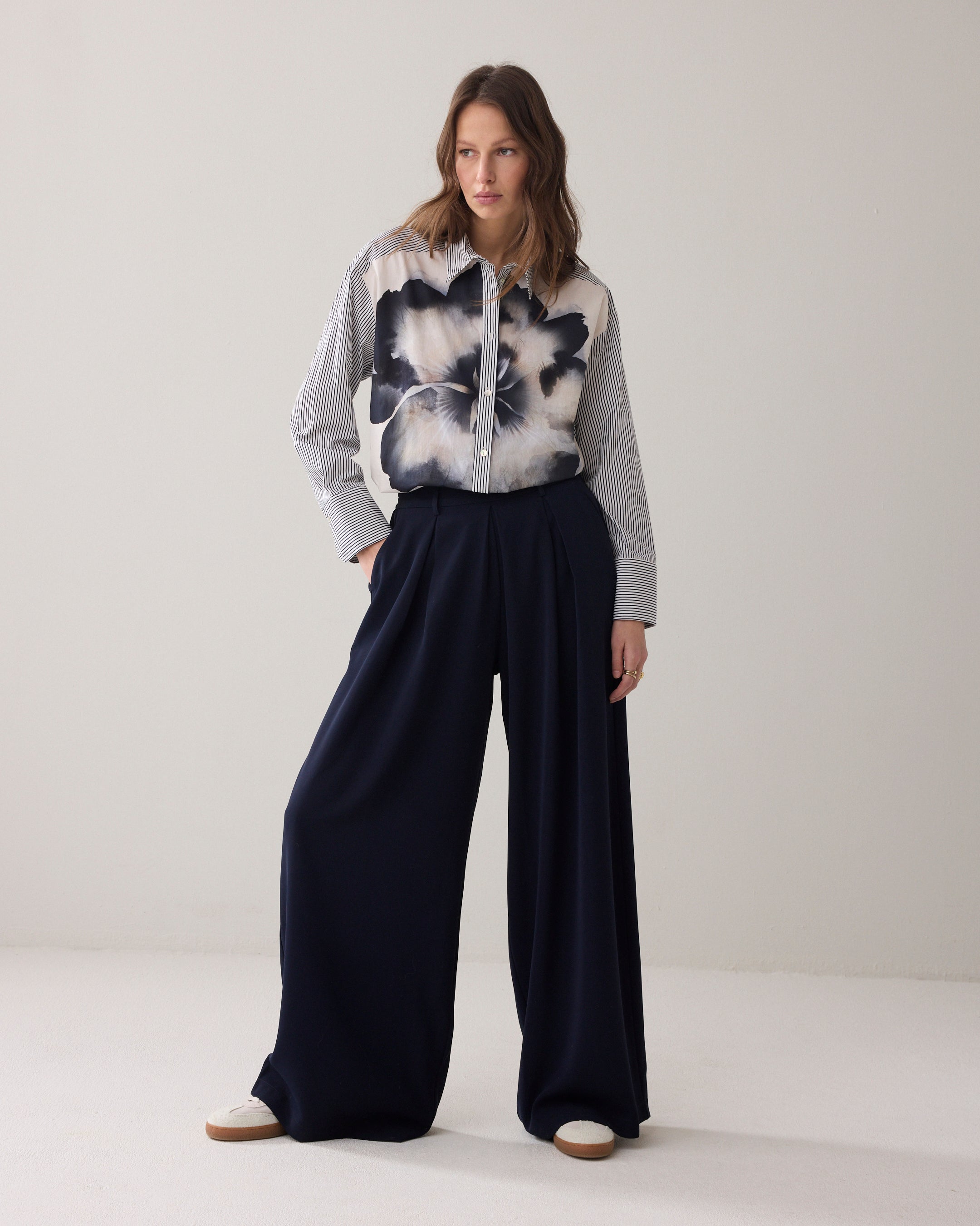 Overhemdblouse printmix