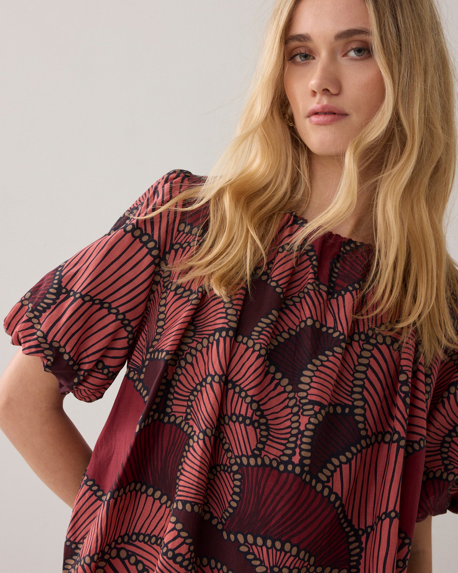 Top met allover print