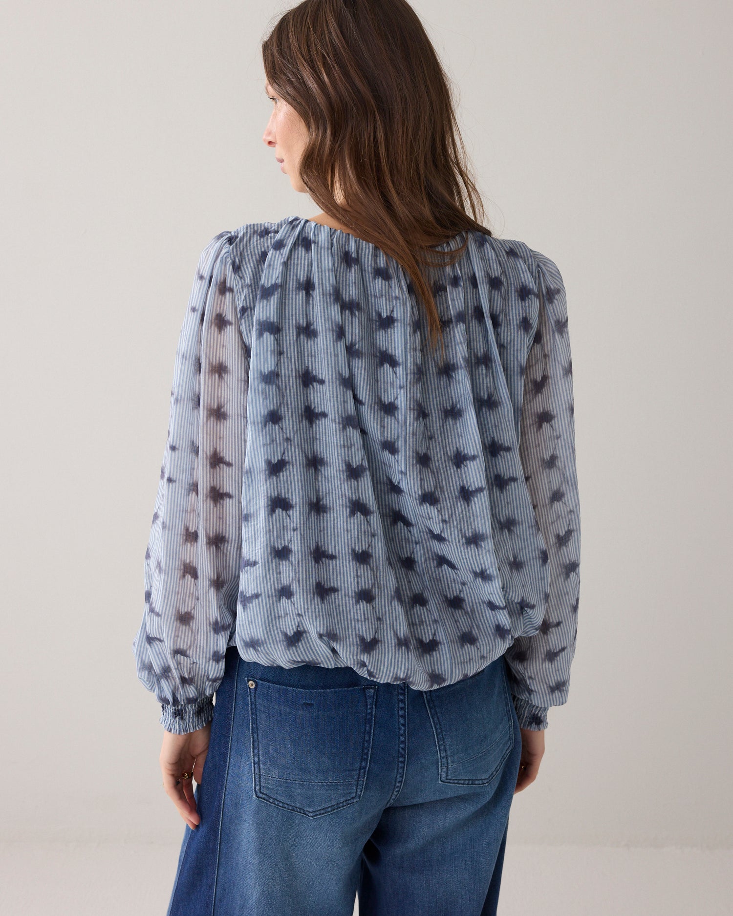 Oberteil Tie-dye Streifenprint