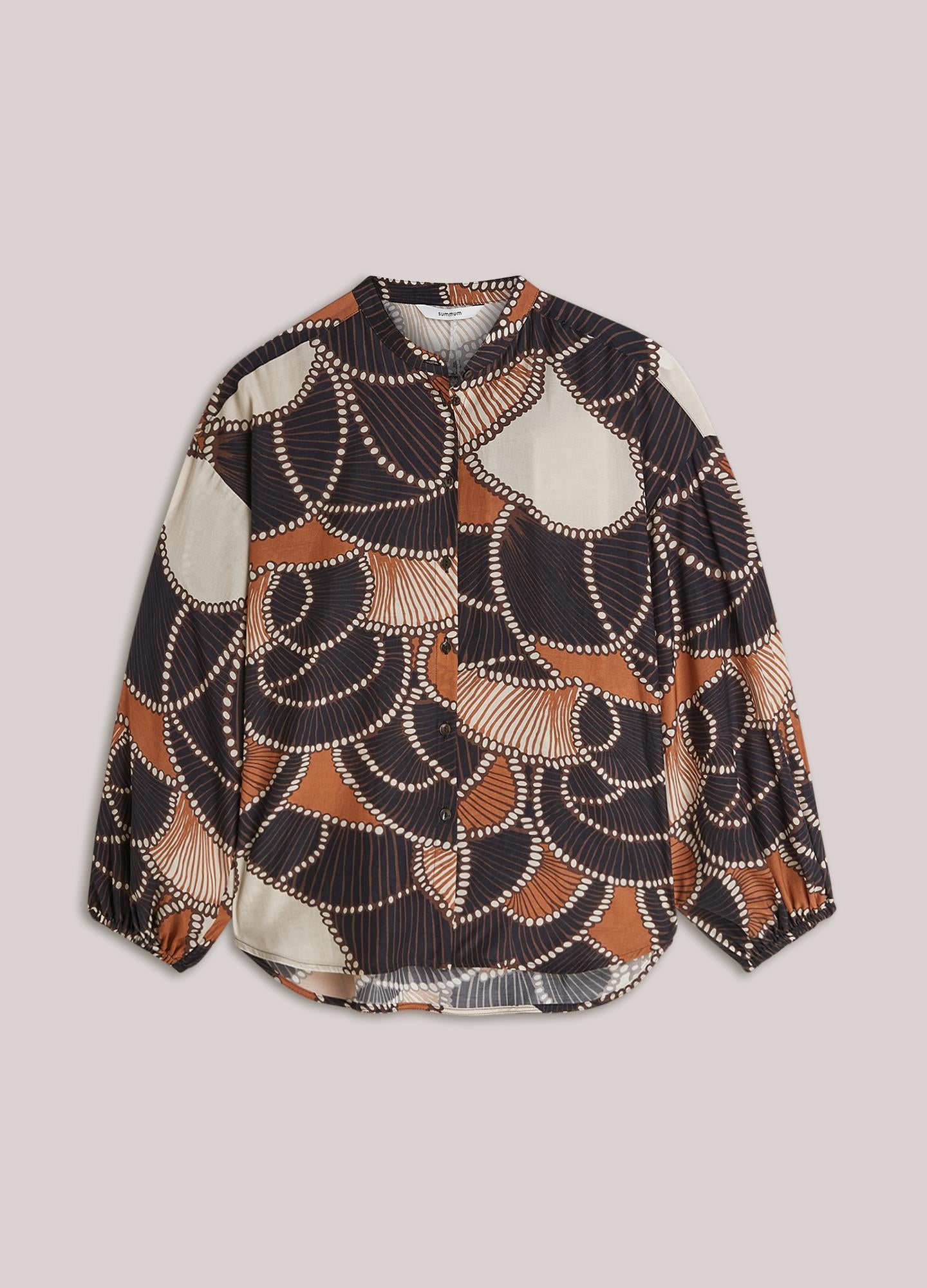 Ruimvallende blouse met print