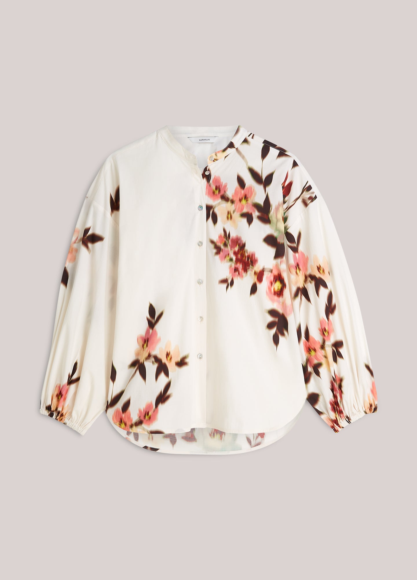 Blouse in faded floral print