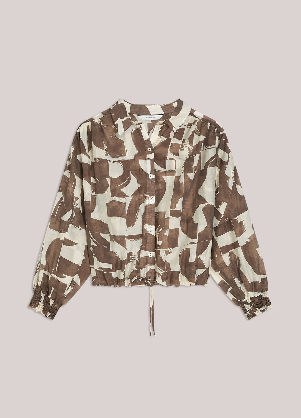 Boxy blouse met graphic print