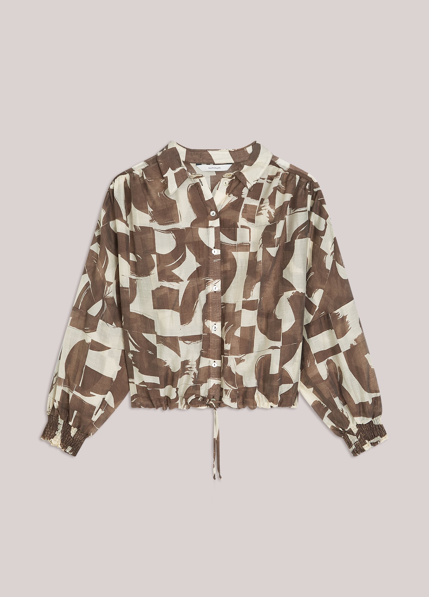 Boxy blouse met graphic print