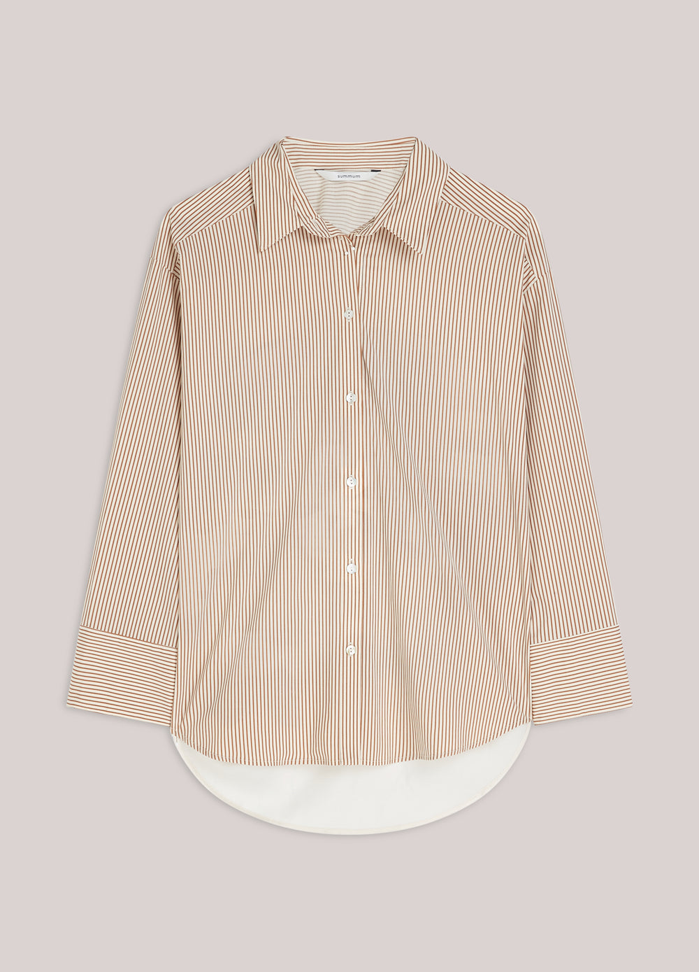 Overhemdblouse stoffenmix
