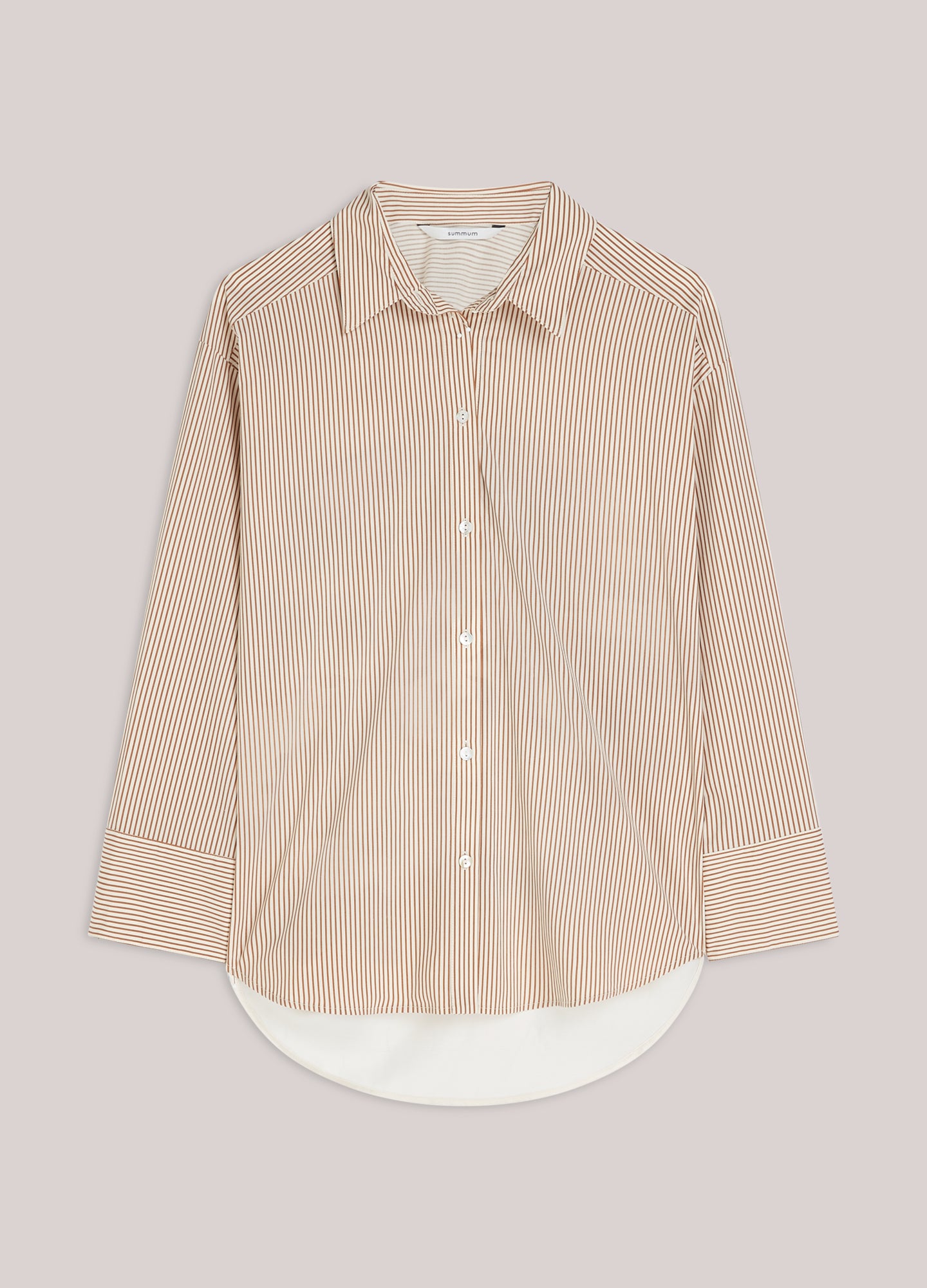 Overhemdblouse stoffenmix