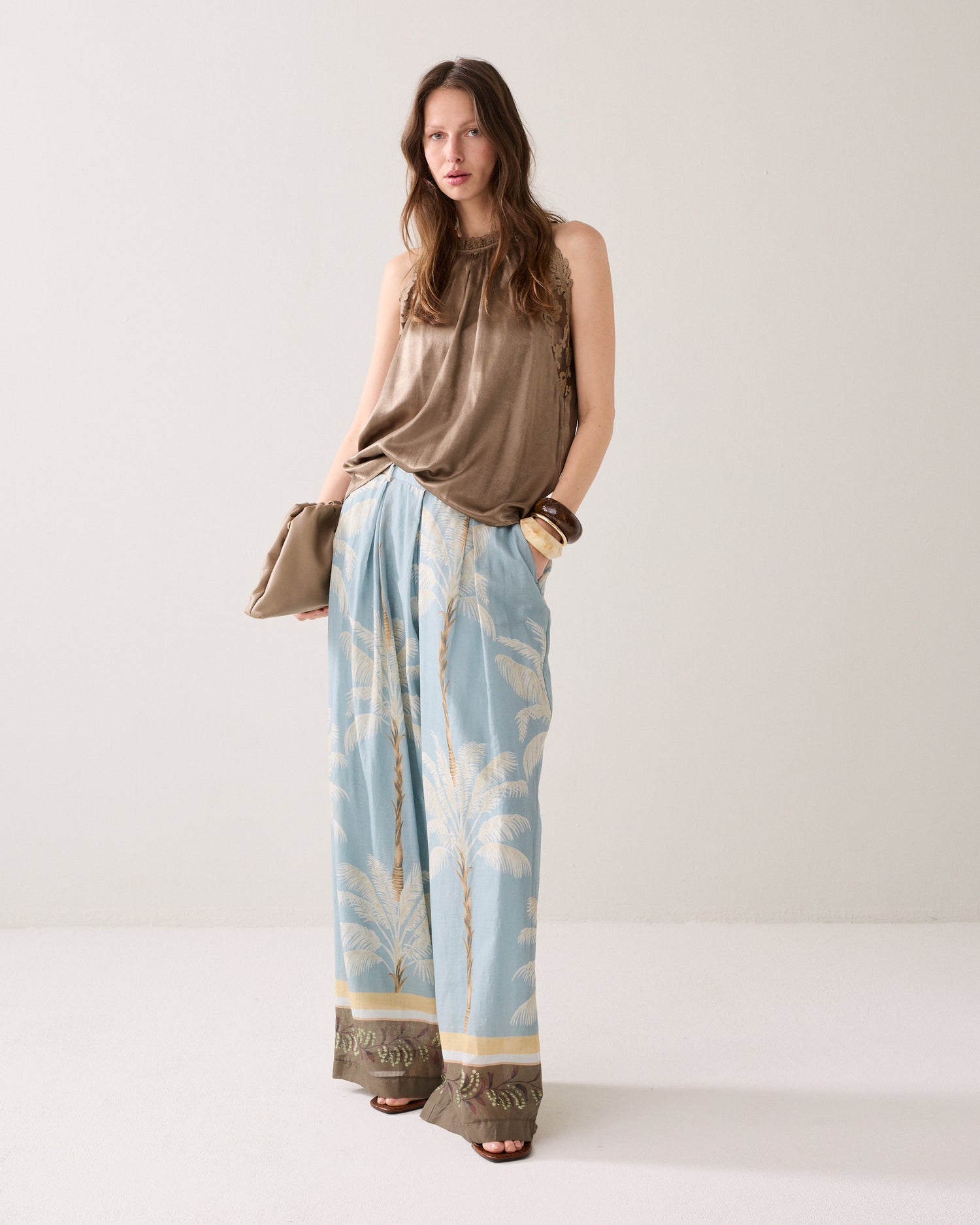 Halter top with lace