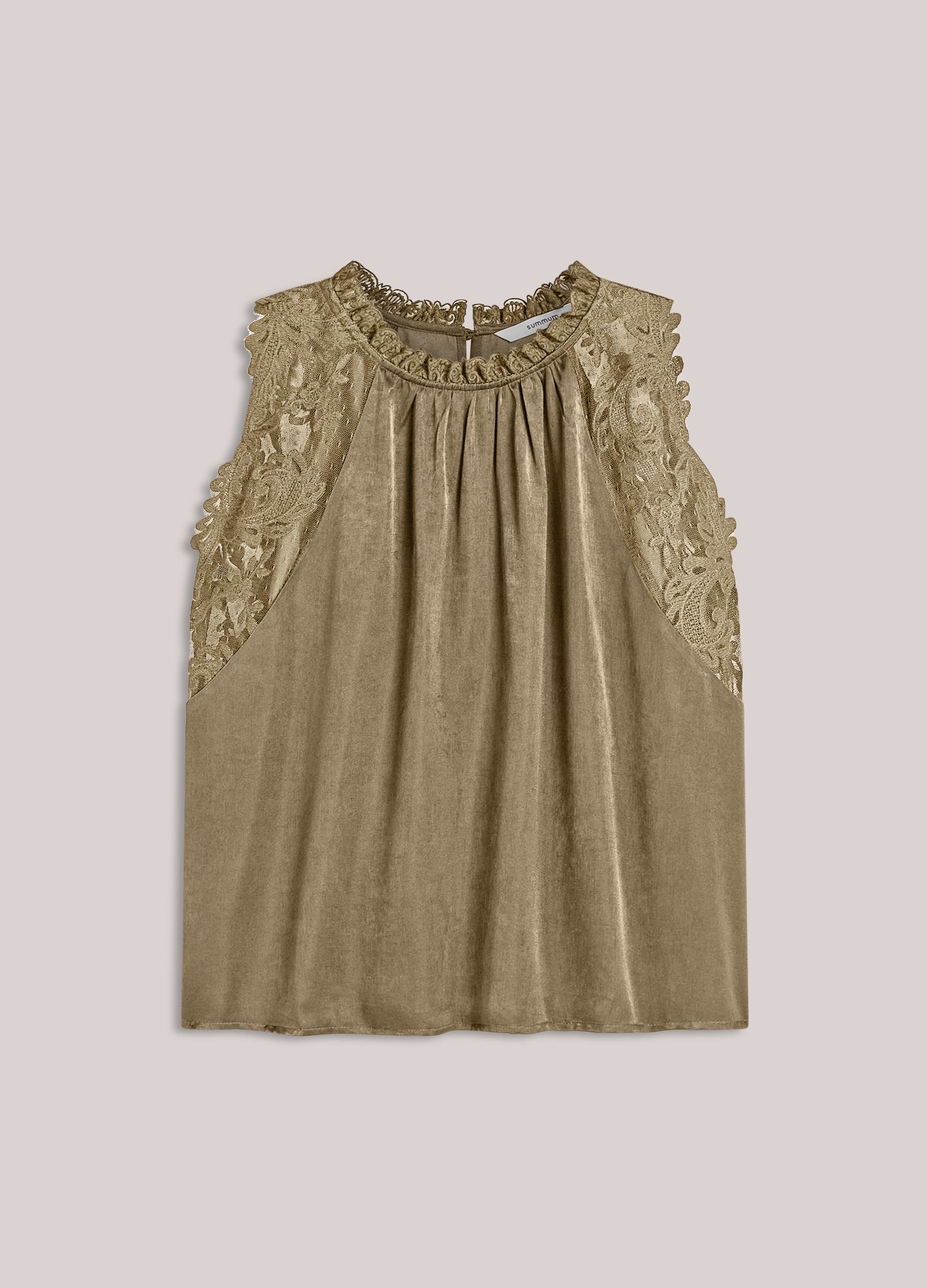 Halter top with lace
