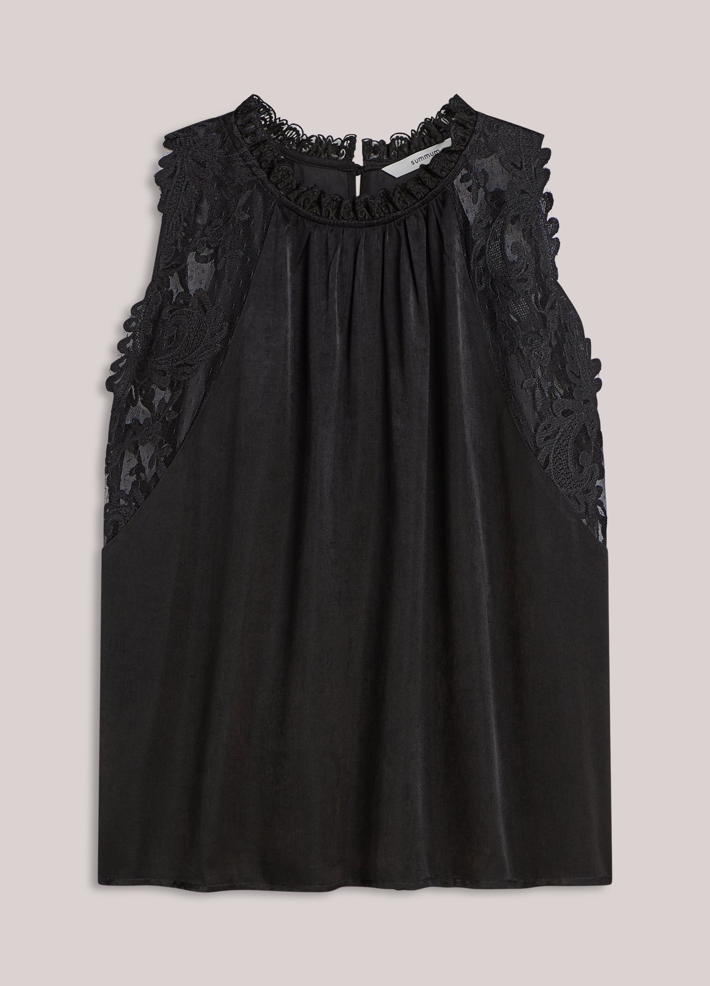 Halter top with lace