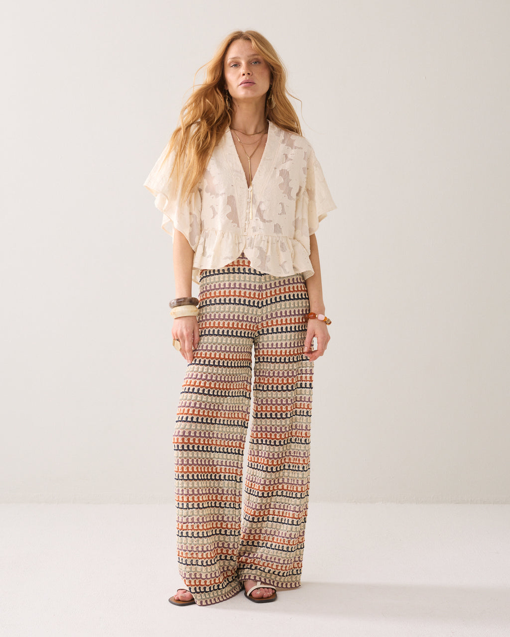 Blouse péplum bohème