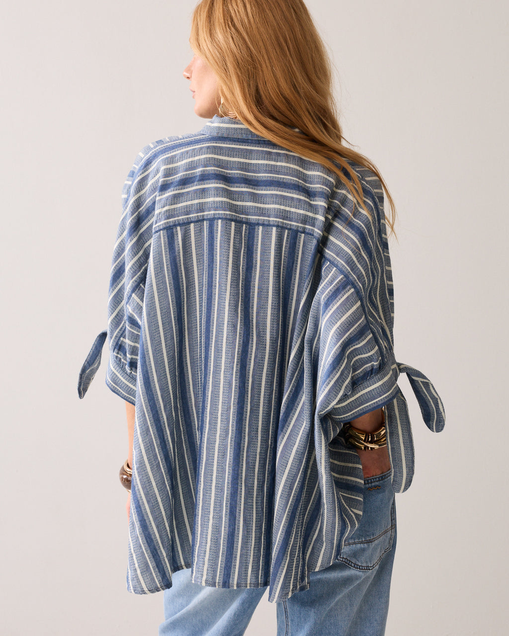 Ultrawijde overhemdblouse