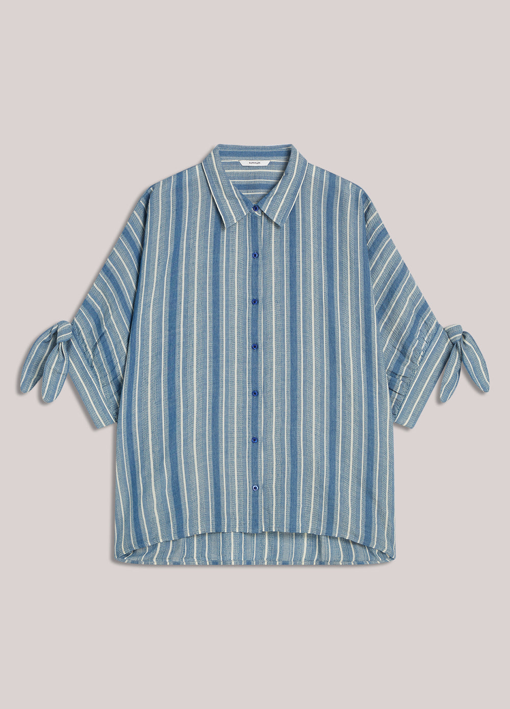 Ultrawijde overhemdblouse