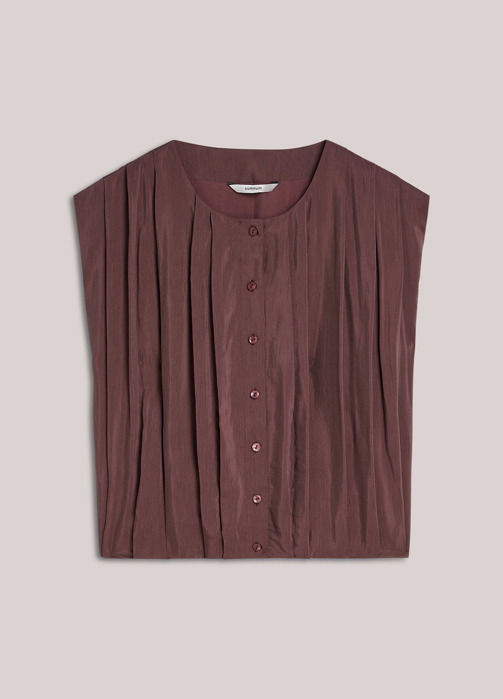 Geplooide blouse met glans