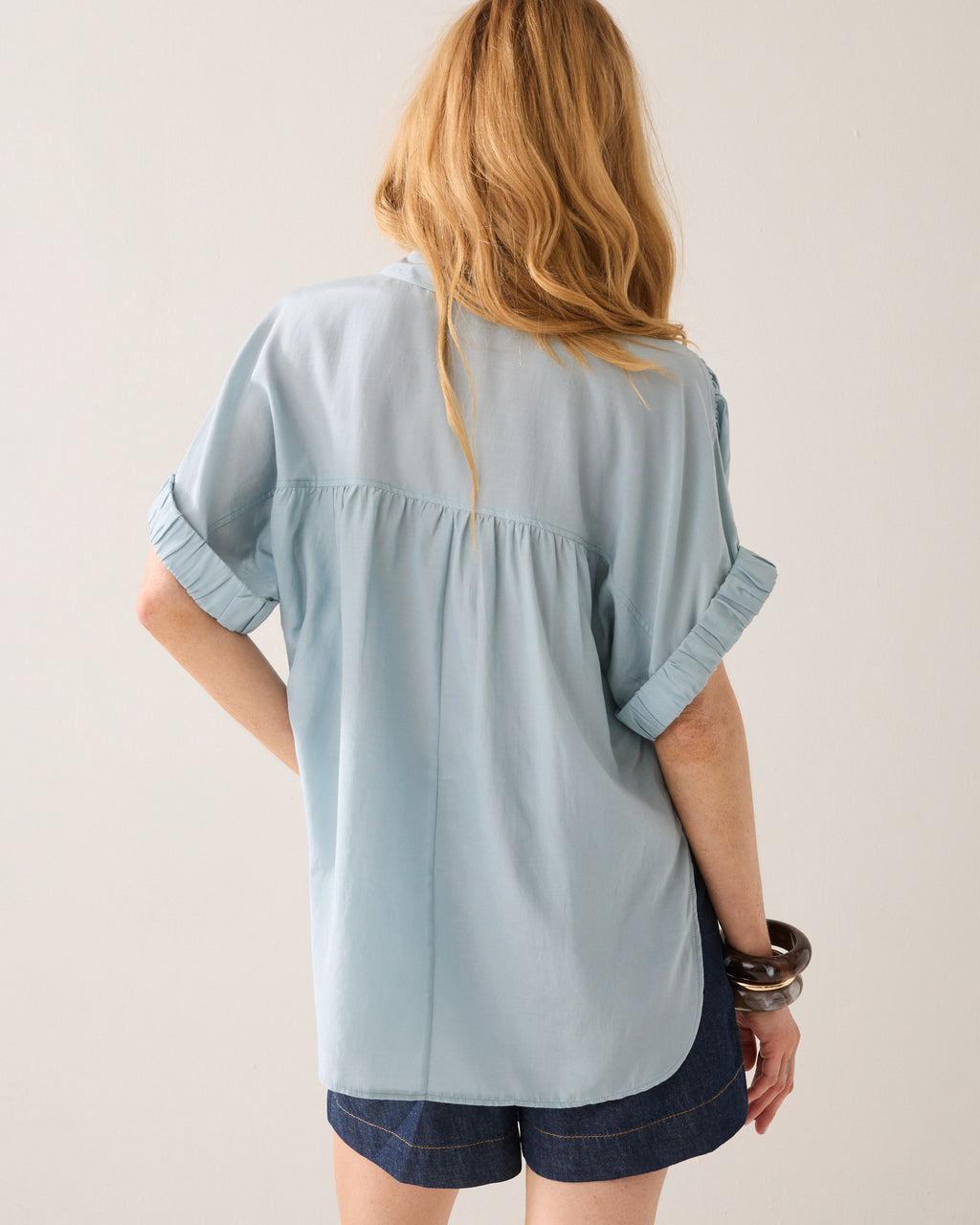 Wear-your-way blouse glanzend