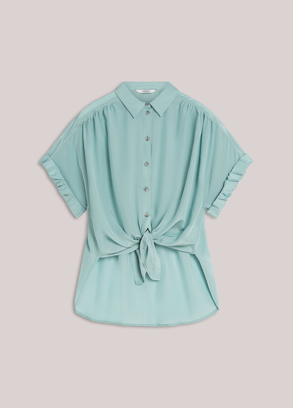 Wear-your-way blouse glanzend