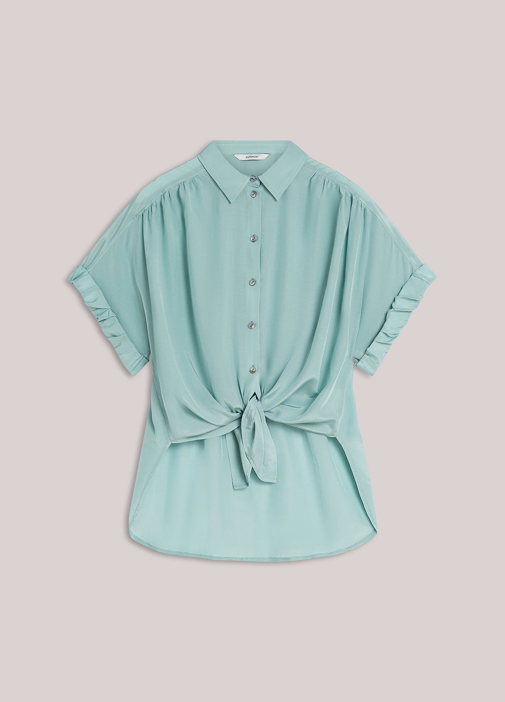Wear-your-way blouse glanzend