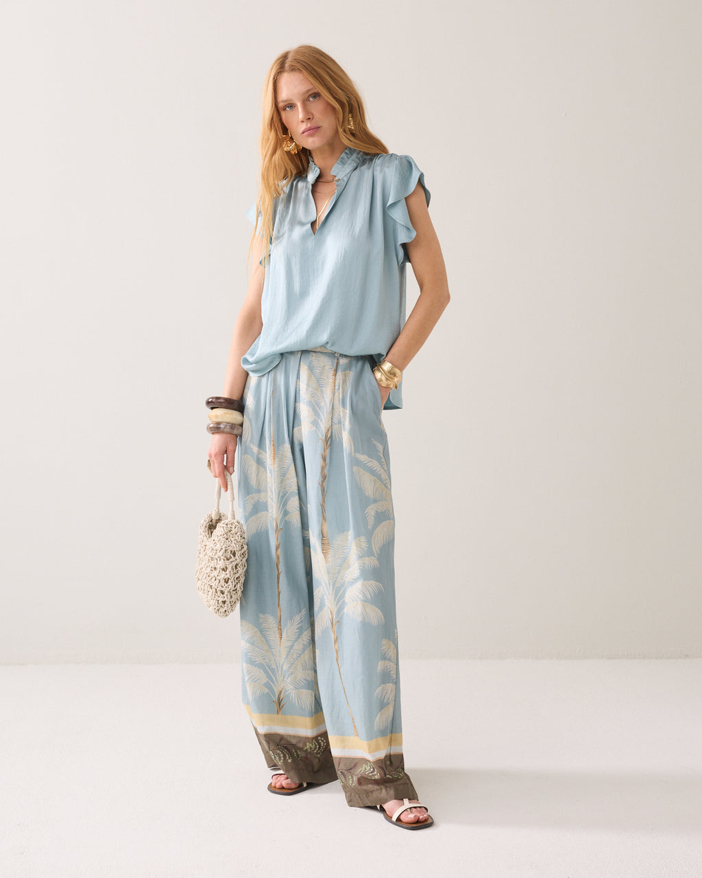 Silky touch feminine top