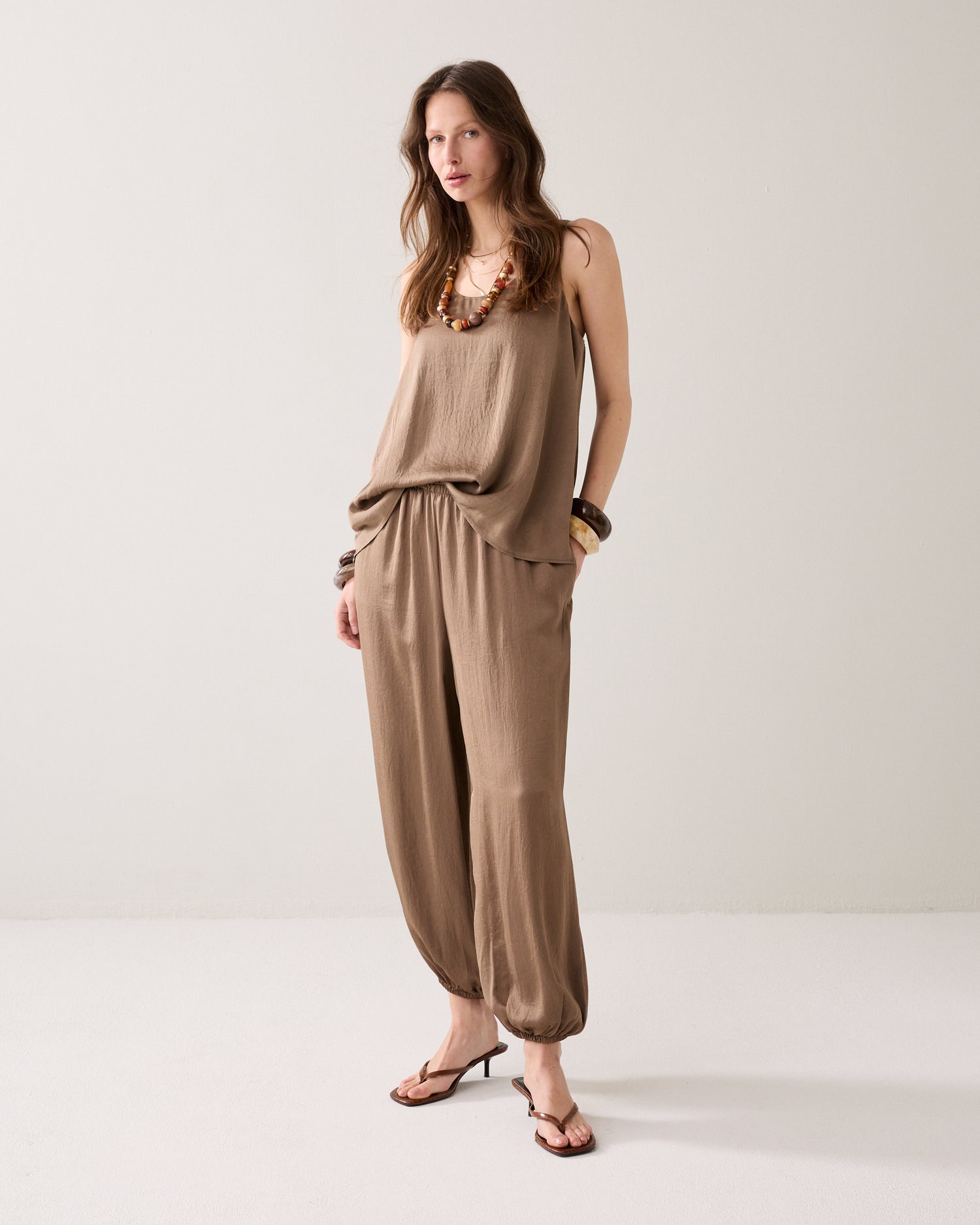 Silky-touch A-line top