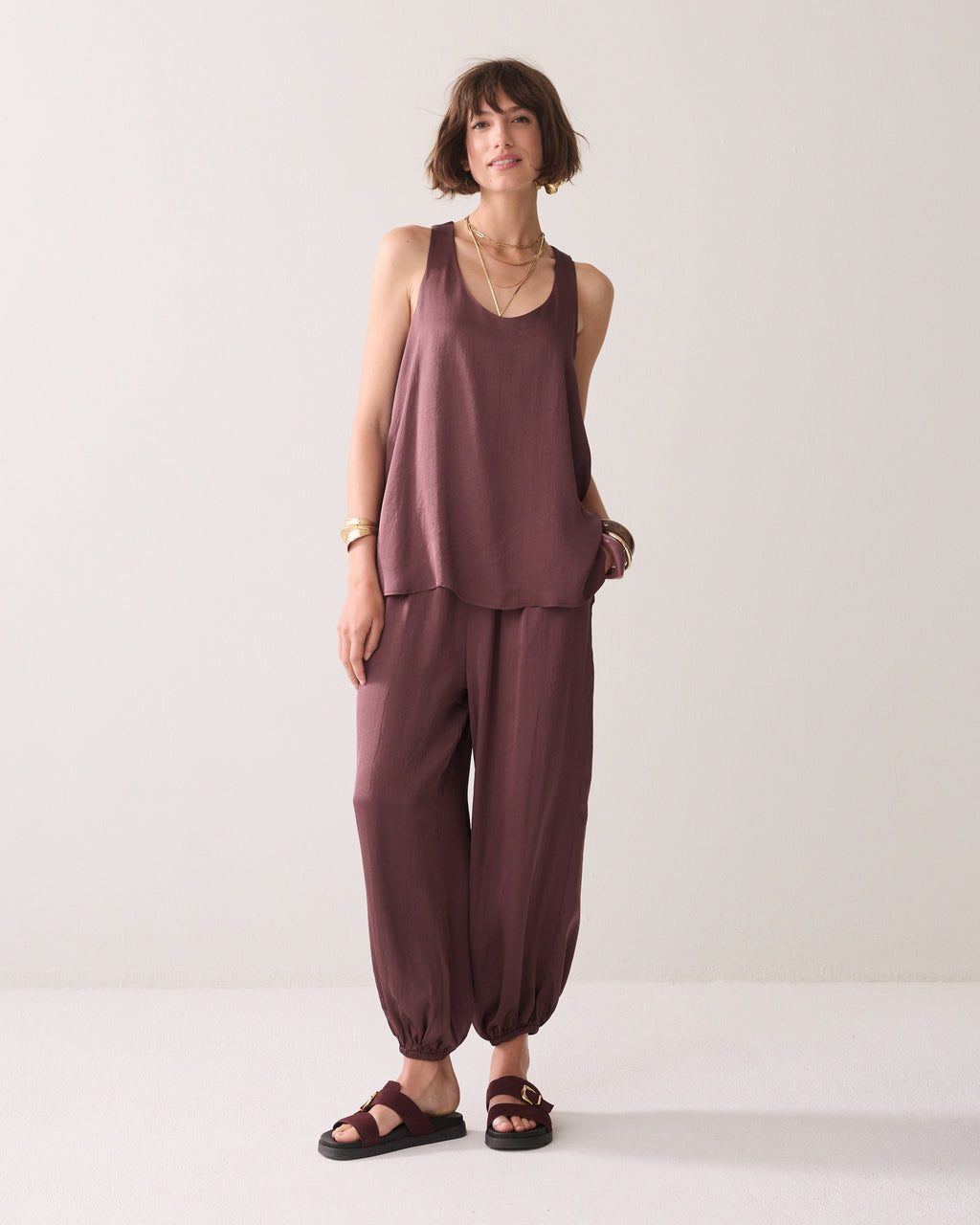 Top A-line au toucher soyeux