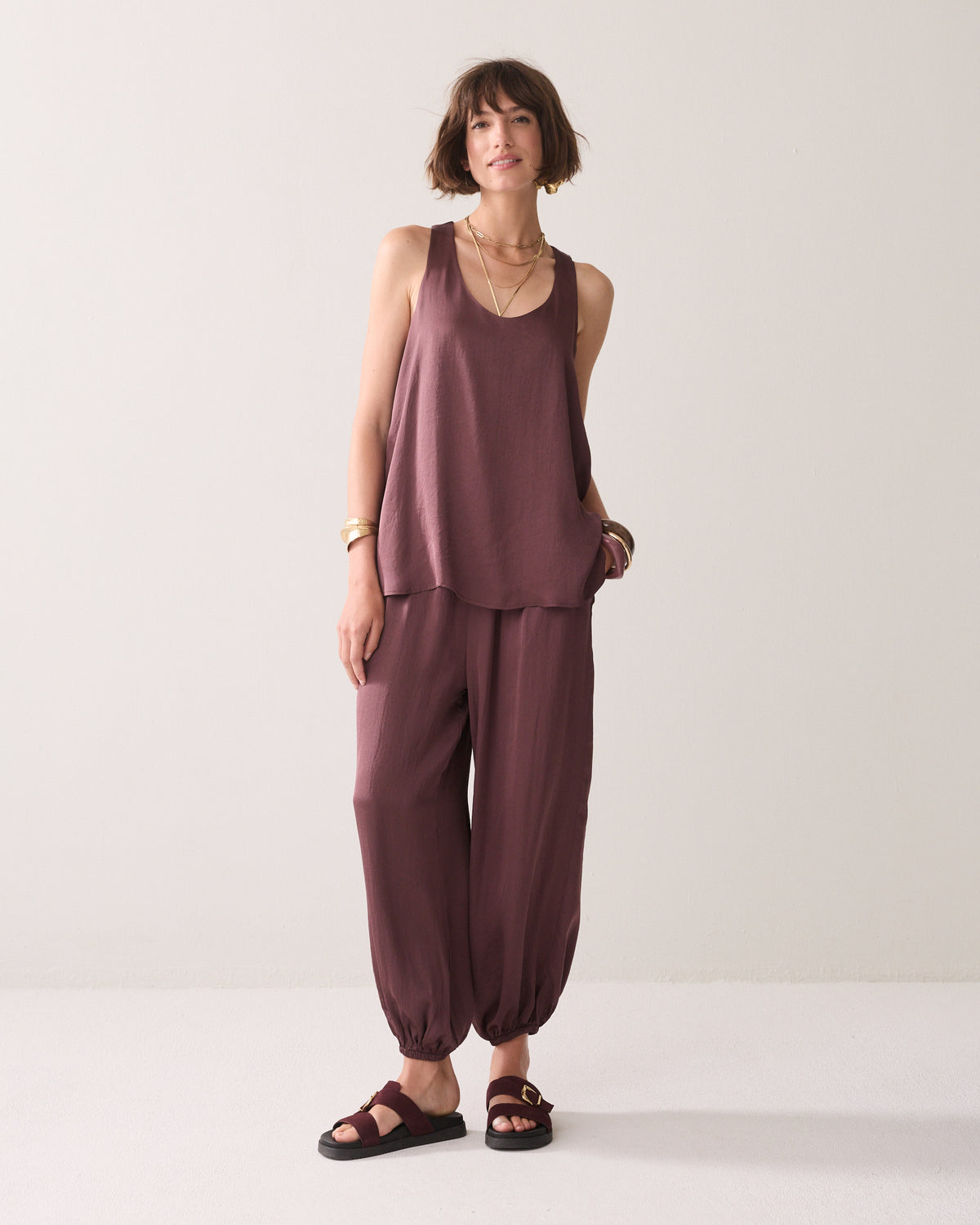 Top A-line au toucher soyeux